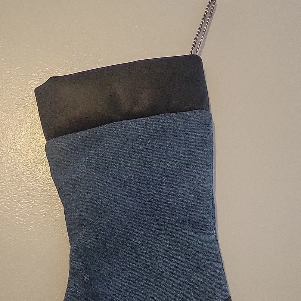 Vintage Harley-Davidson Denimand Leather Christmas Stocking